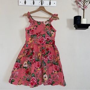 Zunie Girl - Pink Floral Dress